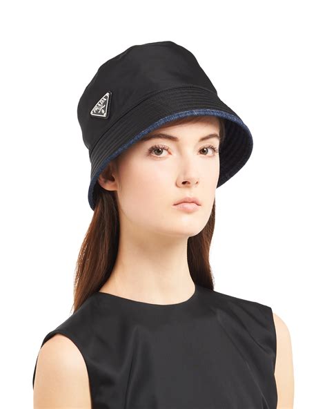 prada womens hat|prada denim bucket hat.